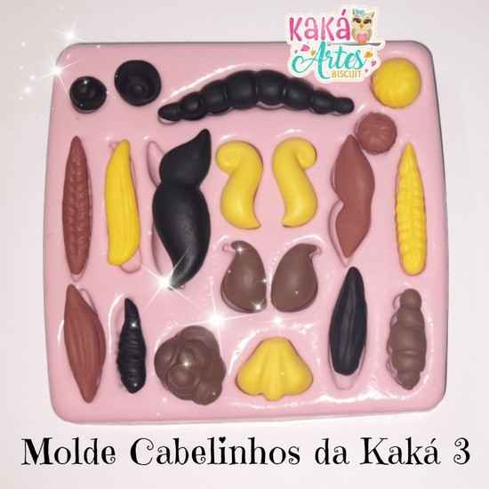Molde de Silicon Cabelinhos da Kaká 3