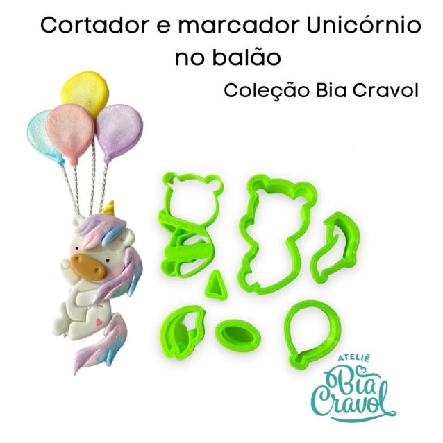 Cortador Unicórnio no Balão