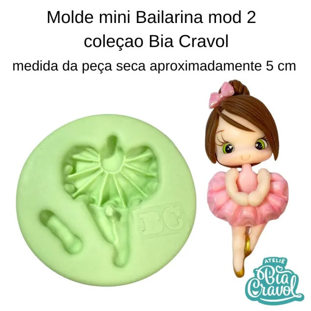 Molde de Silicon Mini Bailarina mod 02 cod 143 BC