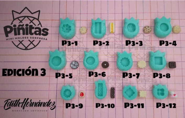 Molde de Silicon Pinitas Edicion 3