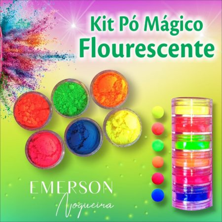 Polvo Magico Emerson Nogueira Kit Fluorescente Brilhante