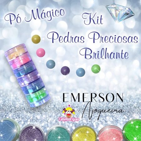 Polvo Magico Emerson Nogueira Kit Pedras Preciosas Brilhante