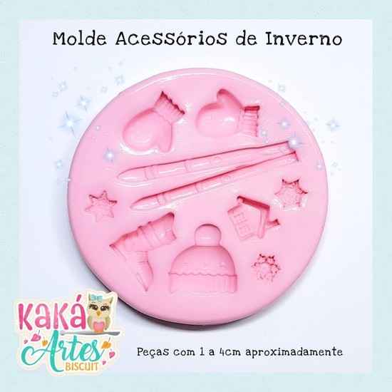 Molde de Silicon Acessórios de Inverno da Kaká
