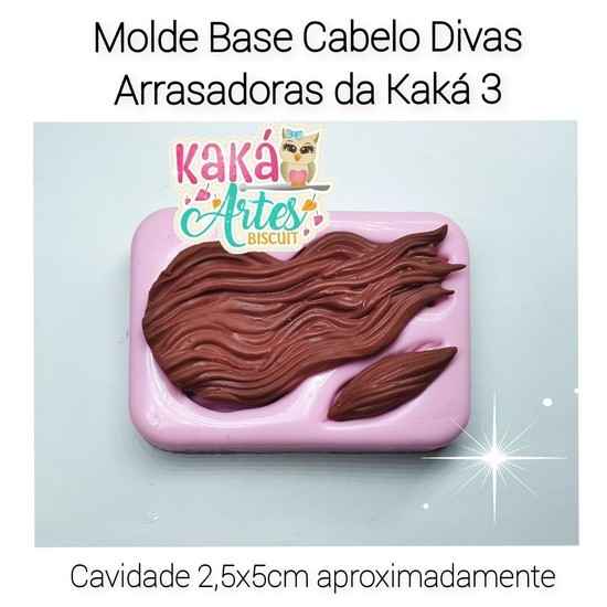 Molde de Silicon Base Cabelo Divas Arrasadoras da Kaká 3