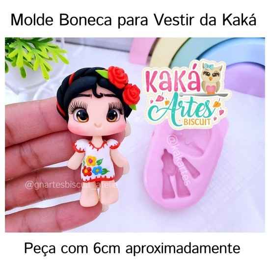 Molde de Silicon Boneca para Vestir