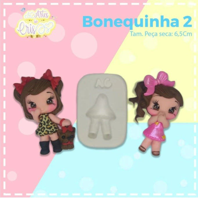 Molde de Silicon Bonequinha 2 AC