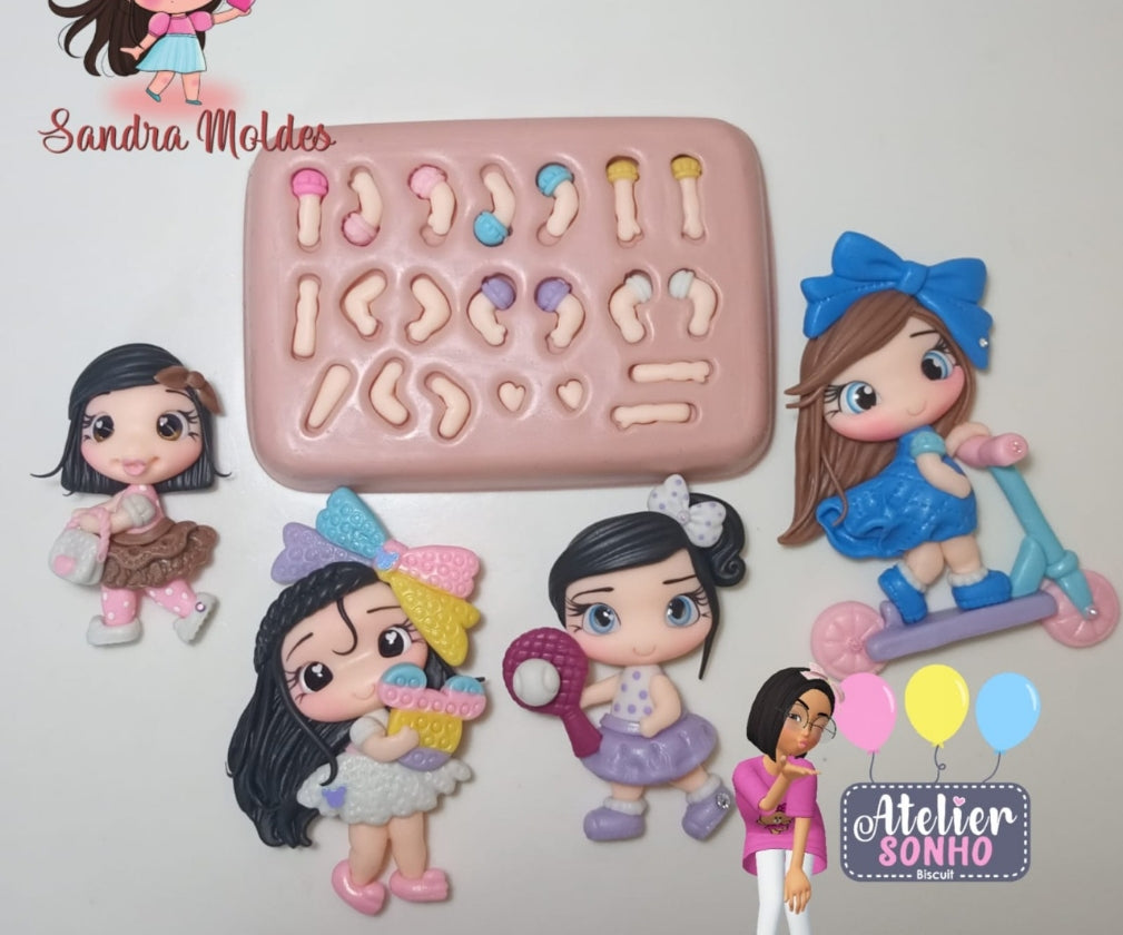 Molde de Silicon Bracinhos da Raquel Sandra Alves.