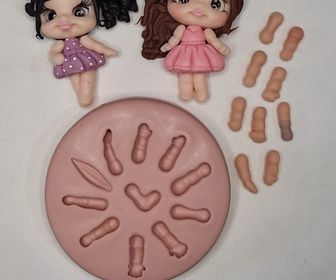 Molde de Silicon Bracinhos da Sandrinha Sandra Alves.