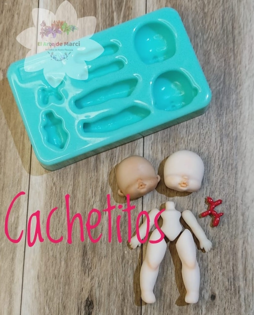Molde de Silicon Cachetitos