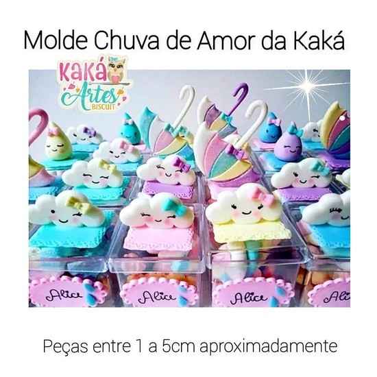 Molde de Silicon Chuva de Amor da Kaká.