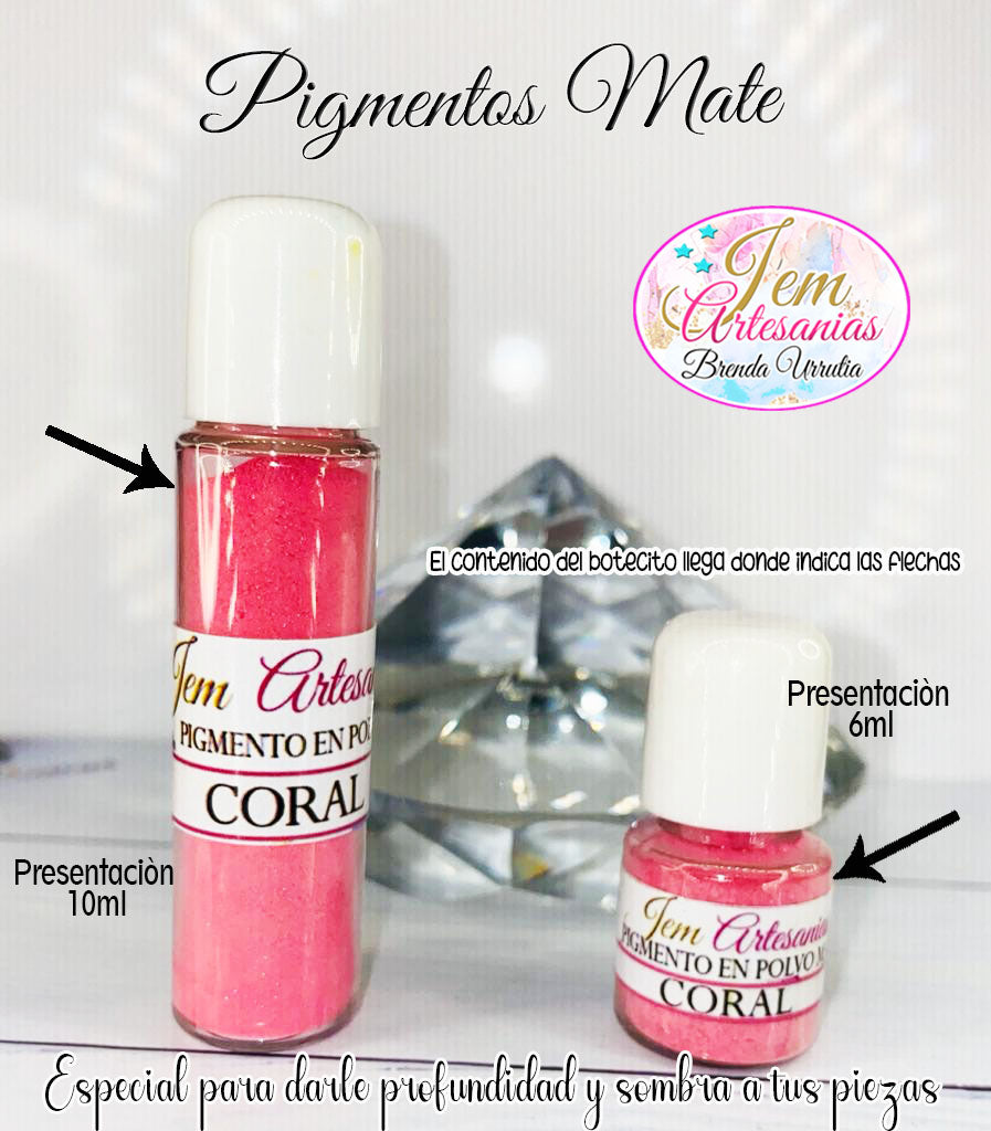 Pigmento en Polvo 6ml. Coral BU