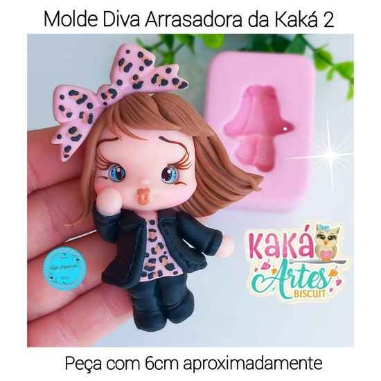 Molde de Silicon Molde Diva Arrasadora da Kaká 2