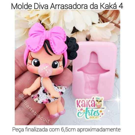 Molde de Silicon Molde Diva Arrasadora da Kaká 4
