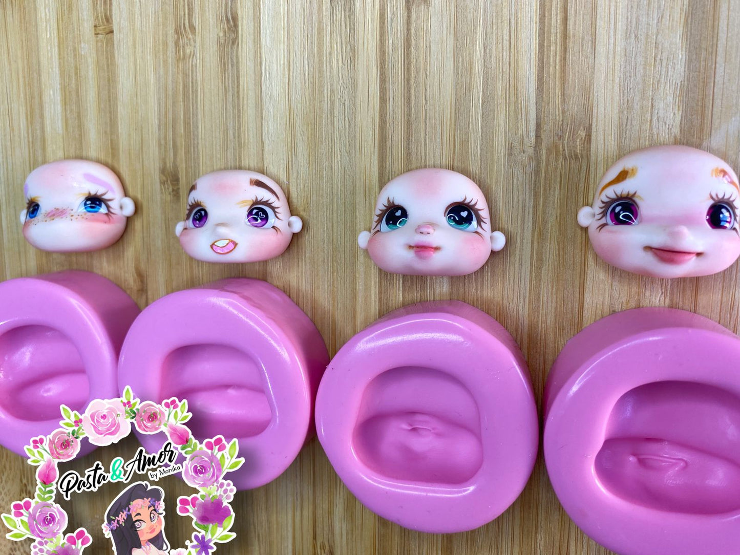 Molde de Silicon Juego de Caras Basicas No. 49