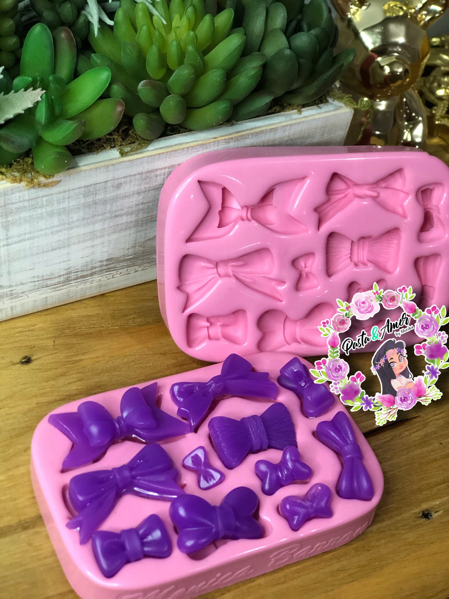 Molde de Silicon Moñitos No. 33