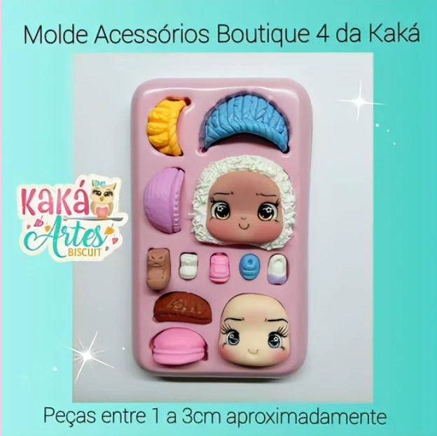 Molde de Silicon Acessórios Boutique 4 da Kaká