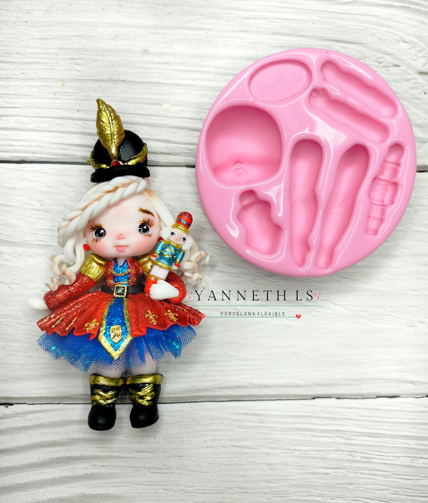 Molde de Silicon Bailarina y Mini Cascanueces YLS