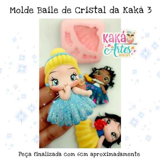 Molde de Silicon Baile de Cristal da Kaká 3