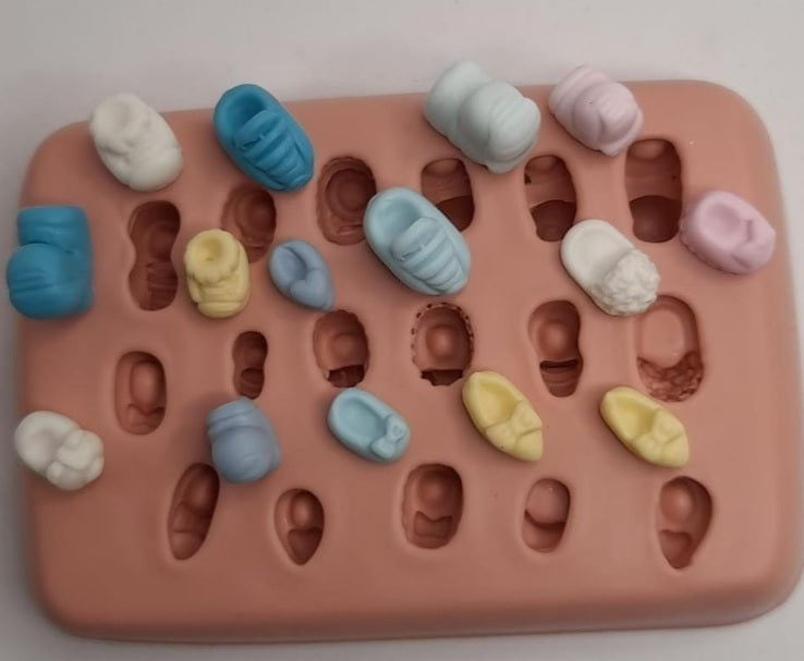 Molde de Silicon Calçadinhos da Raquel Sandra Alves.