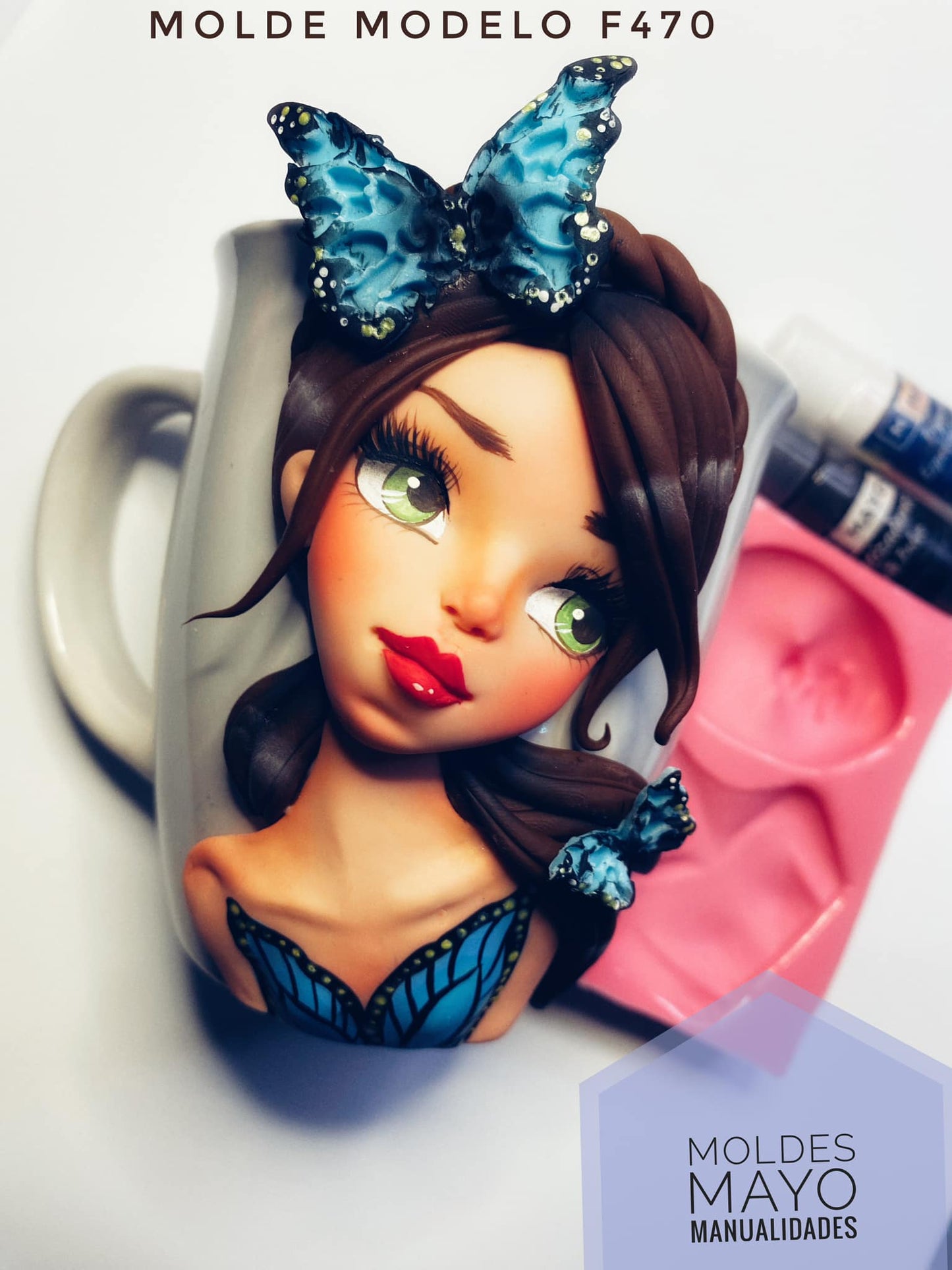 Molde de Silicon Cara y Torso F470