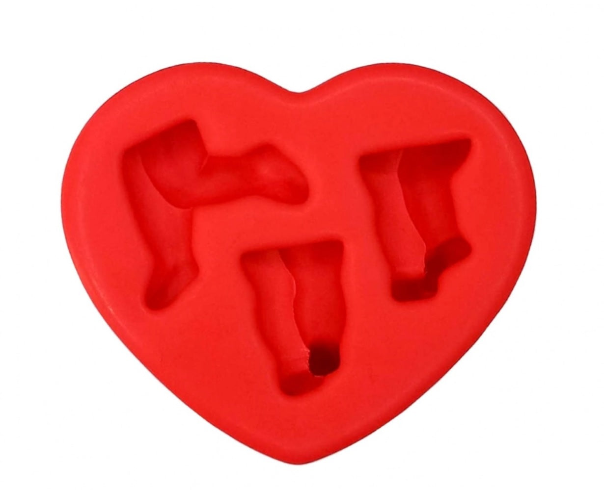 Molde de Silicon Perninhas Day Faby Rodrigues.