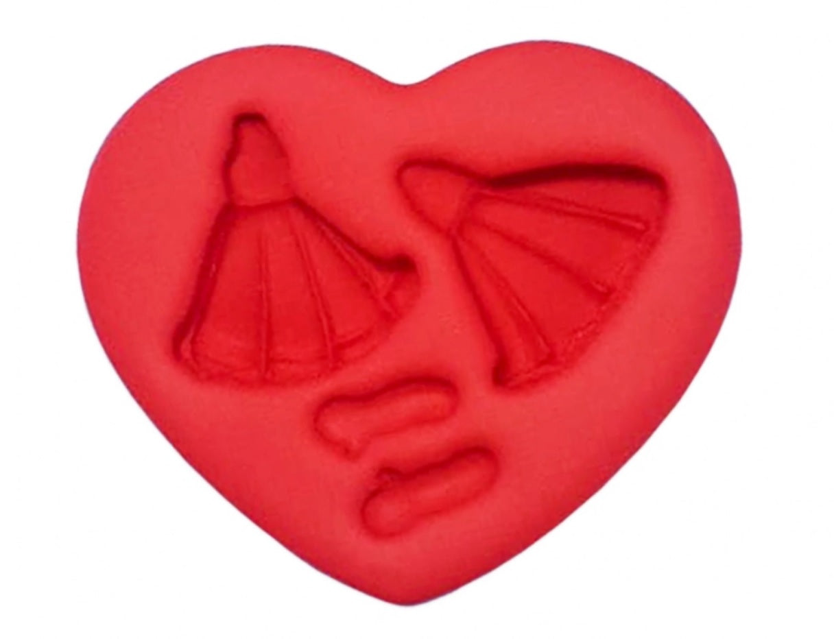 Molde de Silicon Vestidos Princesinha. Faby Rodrigues