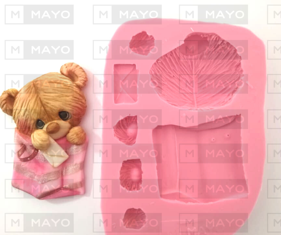 Molde de Silicon Oso con Bolsa de Regalo F148