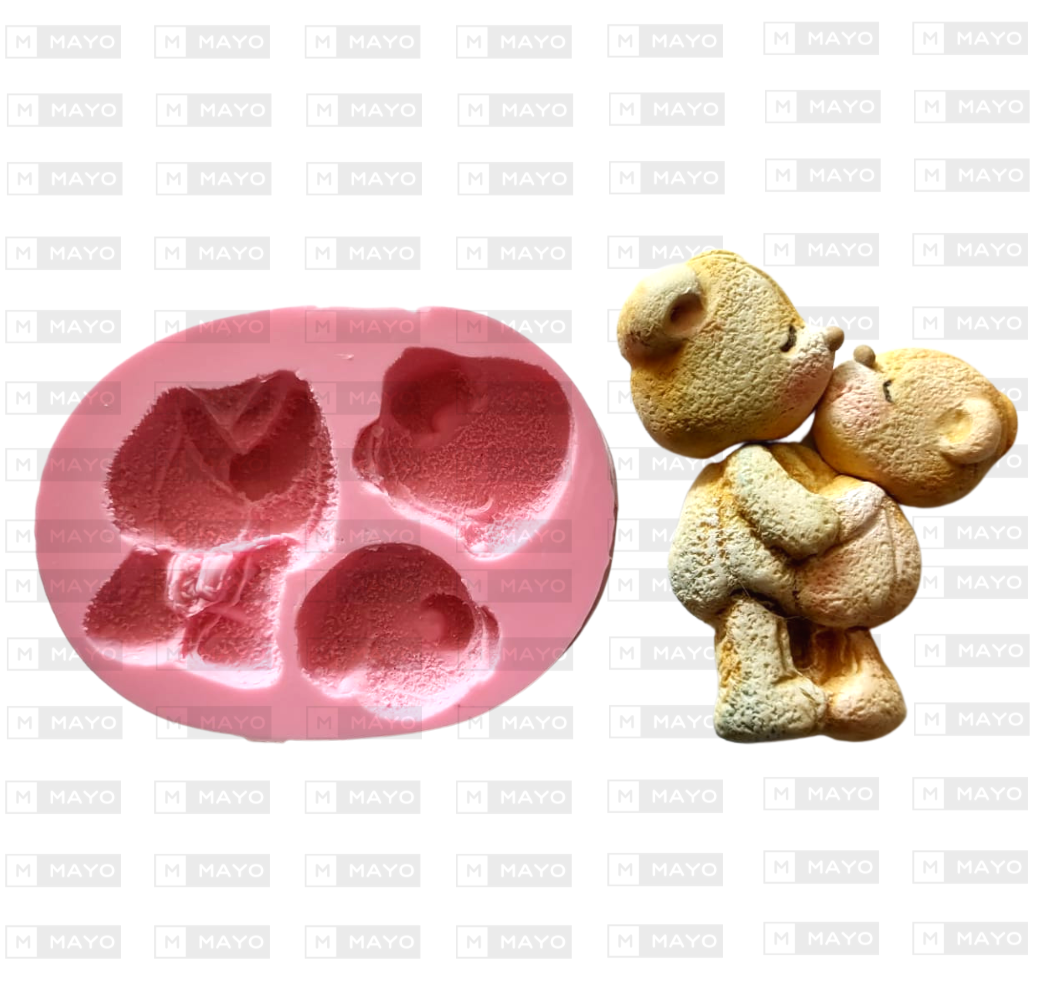 Molde de Silicon Osos Enamorados F399