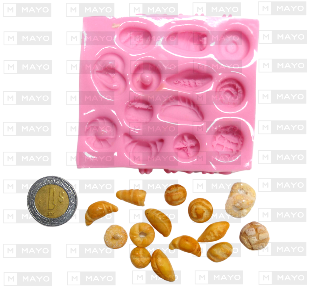 Molde de Silicon Panes Mini 1 F433. Mayo Manualidades