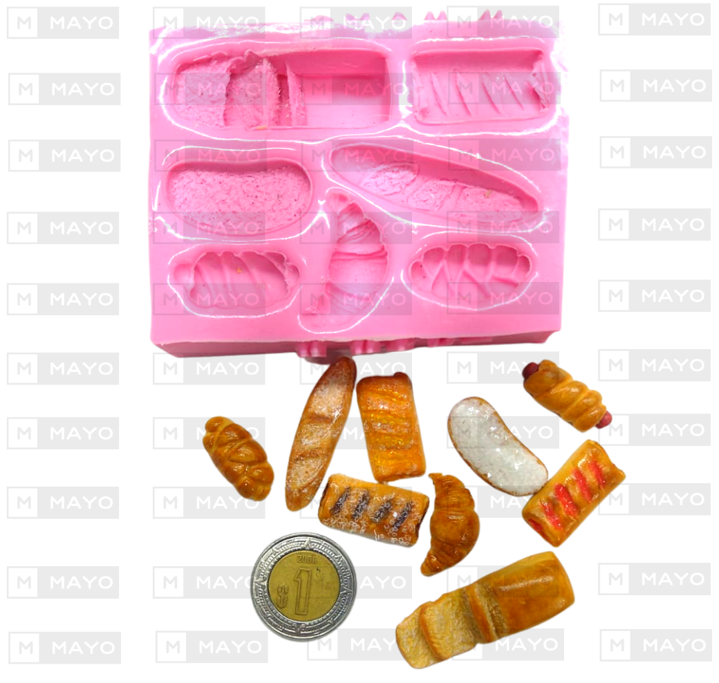 Molde de Silicon Panes Chicos 2 F437