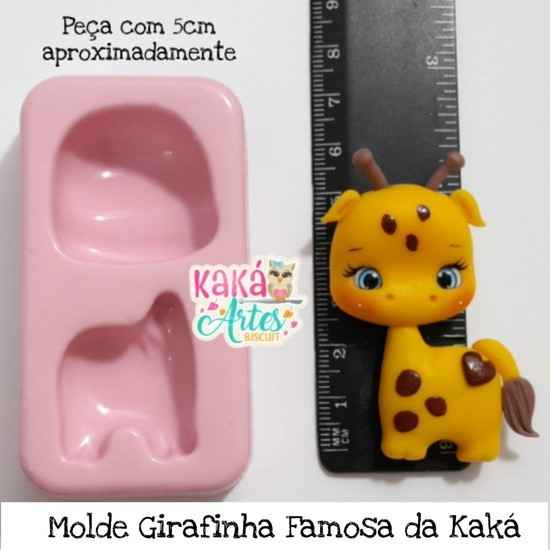 Molde de Silicon Girafinha Famosa