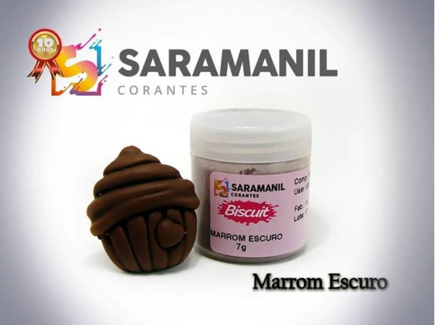 Colorante en Polvo Saramanil Marrom Escuro