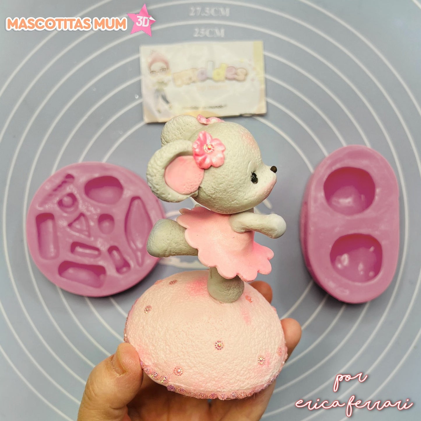 Molde de Silicon Mascotitas MUM