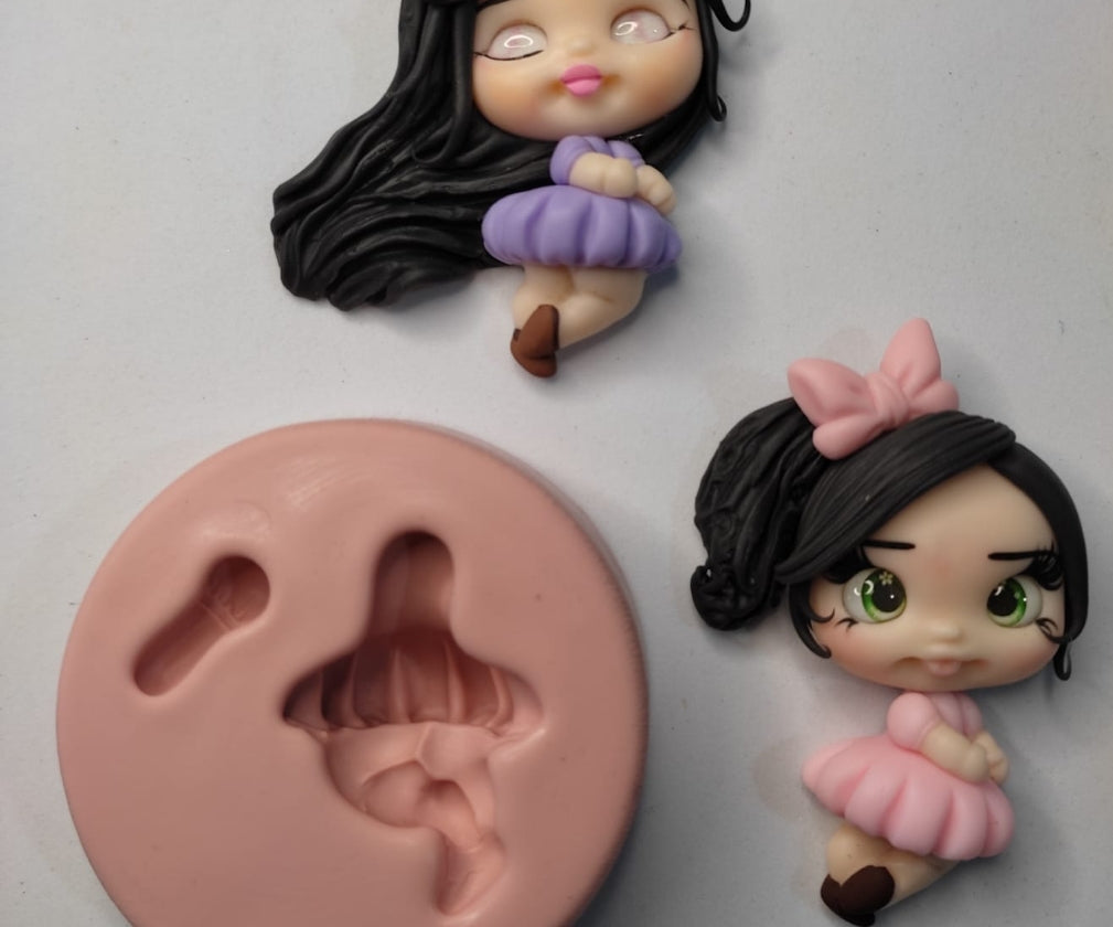 Molde de Silicon Menina Maitê Sandra Alves.