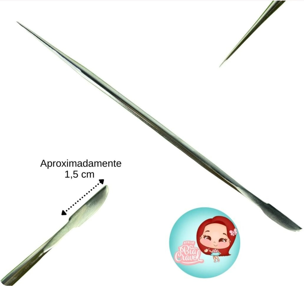 Herramienta de Acero Inoxidable Mini Faquinha esteca de ponta