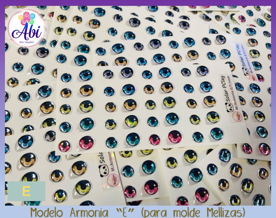 Ojos 3D Modelo Armonia (Molde Mellizas) DS