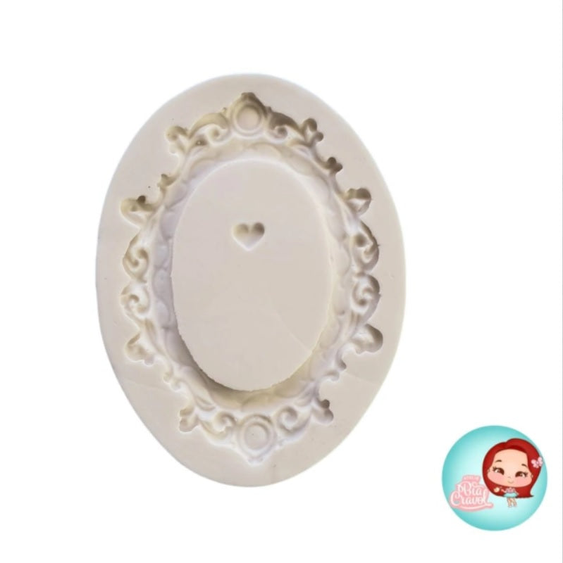 Molde de Silicon Moldura / Camafeo - cod. 123