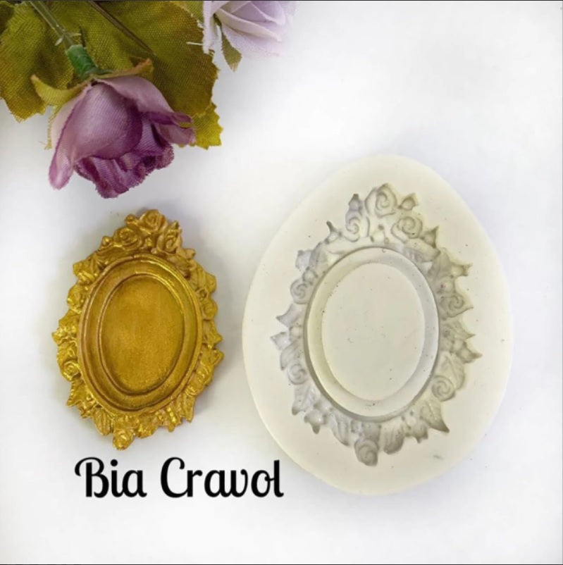 Molde de Silicon Moldura de Ponta / Camafeo mod56MD BC