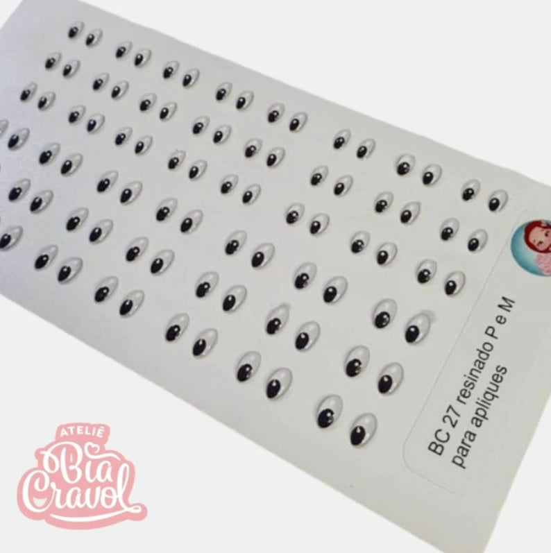Olhos Resinados BC 27 - Tam P e M