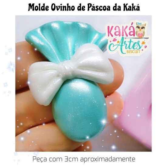 Molde de Silicon Ovinho de Páscoa da Kaka.