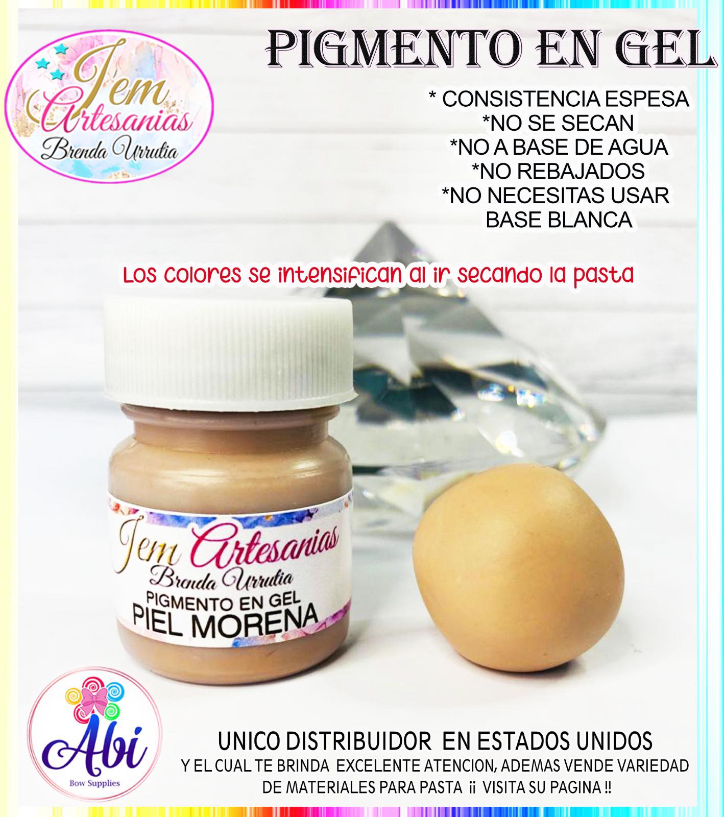 Pigmento en Gel color Piel Morena BU