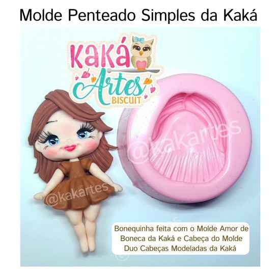 Molde de Silicon Penteado Simples da Kaká