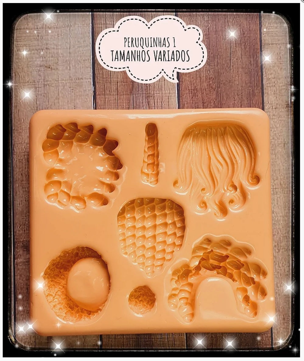 Molde de Silicon Peruquinhas 1 AdM