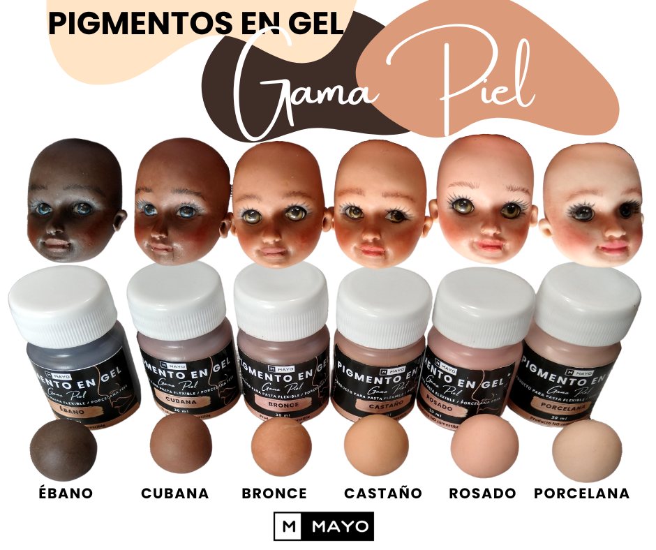 Gama de Pigmentos en Gel Color Piel