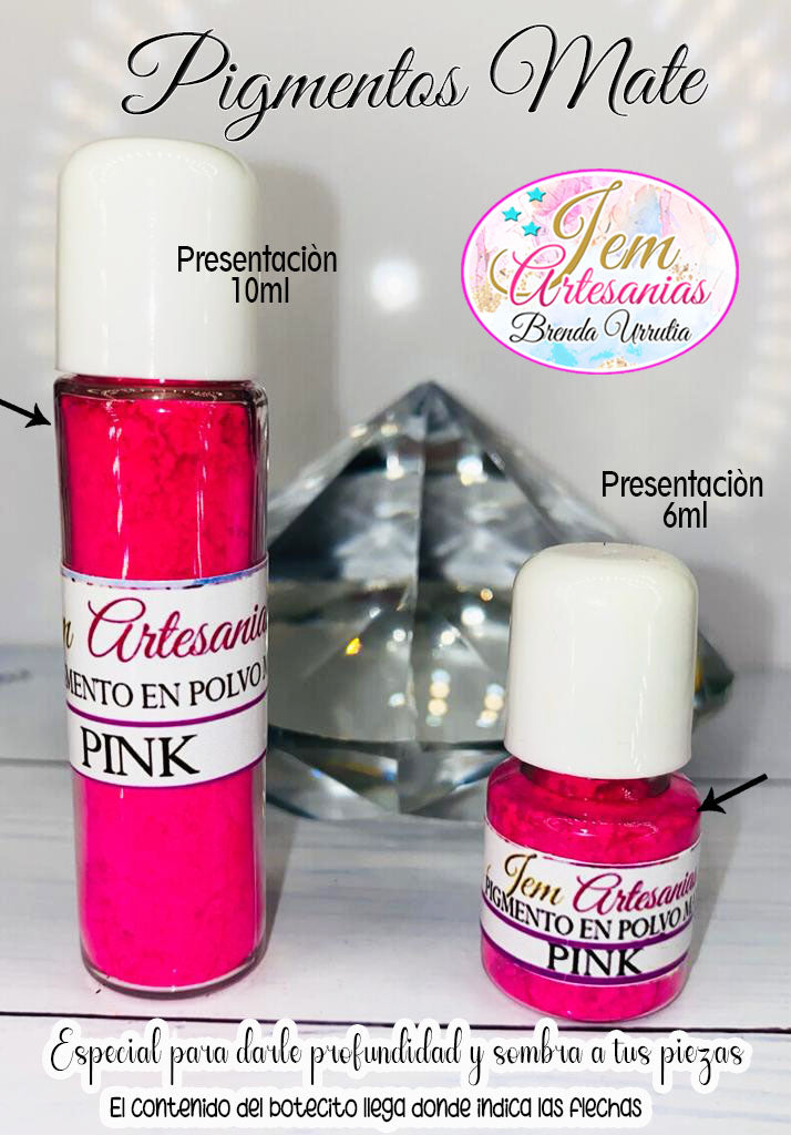 Pigmentos en Polvo 10ml. Pink BU