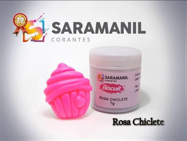 Colorante en Polvo Saramanil Rosa Chiclete