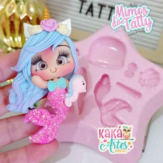 Molde de Silicon Sereia Super Star da Kaká