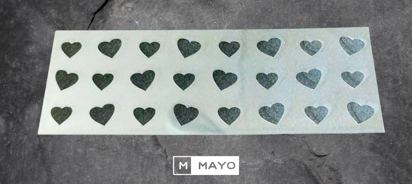 Stencil Corazones Grandes