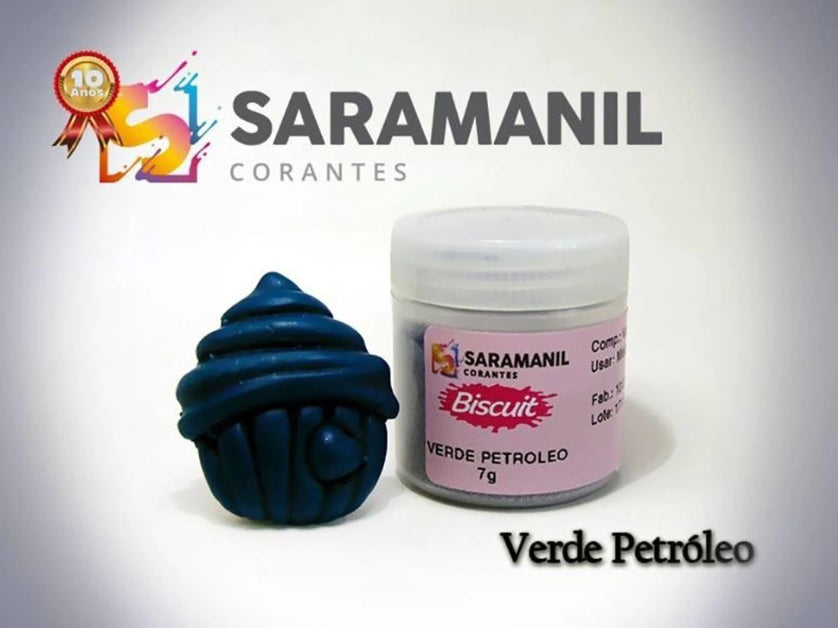 Colorante en Polvo Saramanil Verde Petroleo