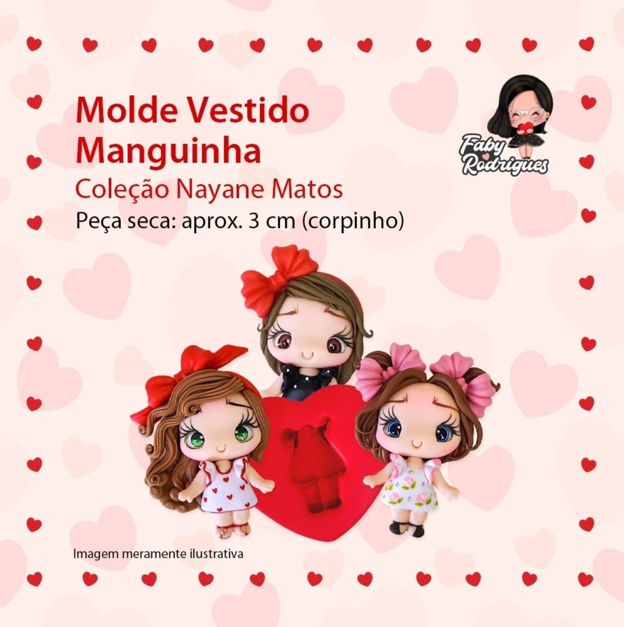 Molde de Silicon Vestido Manguinha FR
